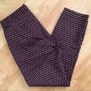 GAP Slim City La Coupe Urbaine Etrote tiny ikat print stretch cotton ank…